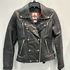 Classic style womens leather Jacket